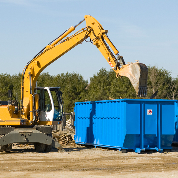 how does a residential dumpster rental service work in Ellamore